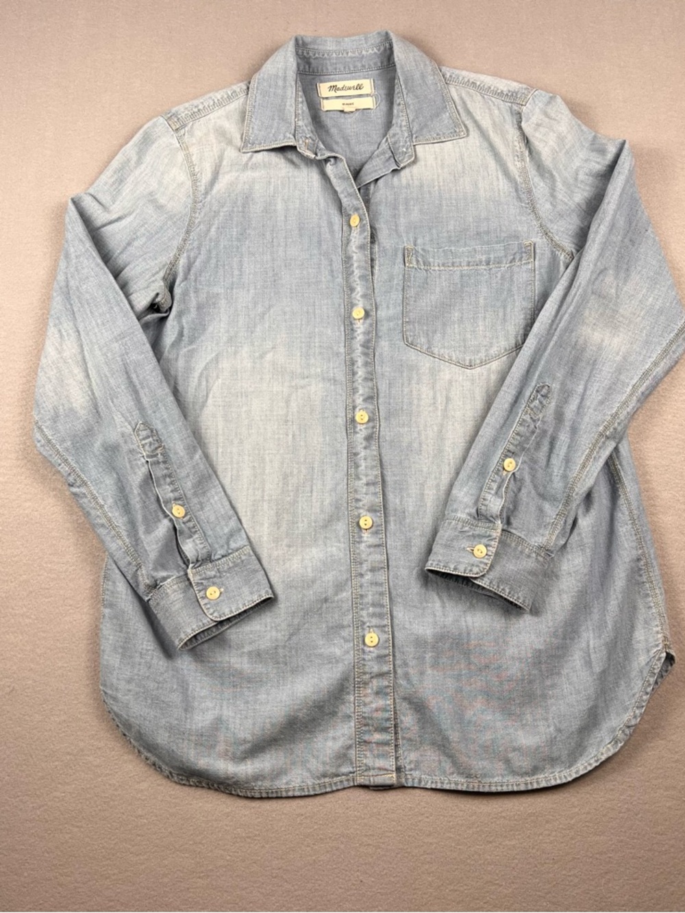 Madewell Light Blue Denim Button-Down Shirt - NOT FOR SALE